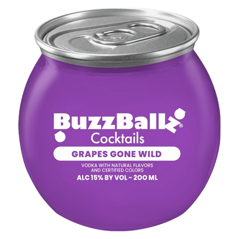 BuzzBallz Grape Ready-to-Drink Cocktail 200ml