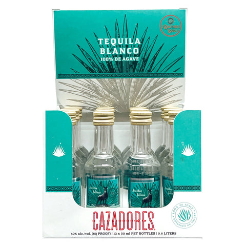 Cazadores Blanco Tequila 50ml Bottle 12-Pack