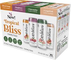 Carbliss Tropical Bliss Vodka Cocktail Variety 8-Pack
