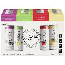 Carbliss Vodka Cocktail Variety Pack 8-Pack