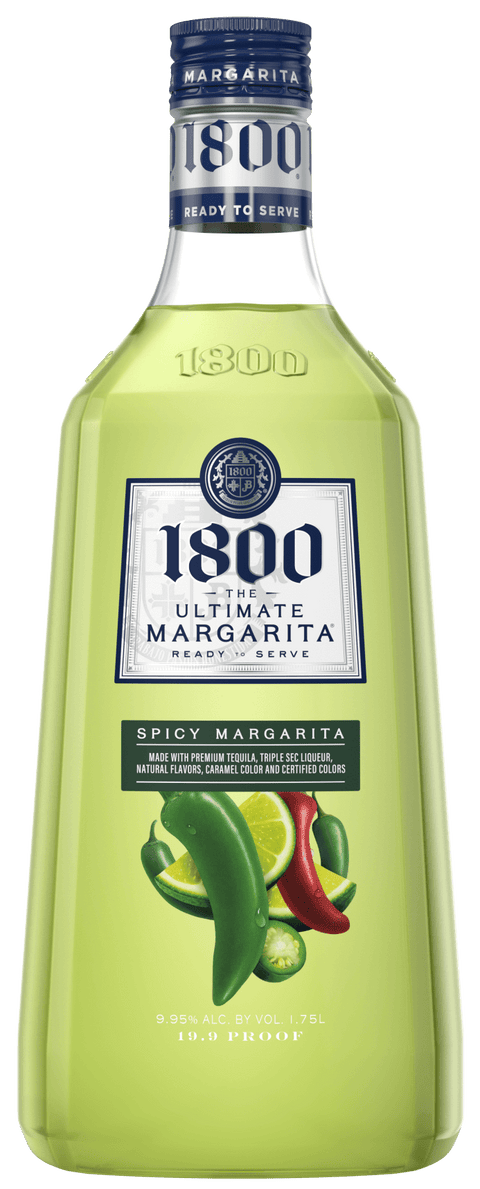 Casa Cuervo 1800 Ultimate Margarita Jalapeno Lime Spicy Cocktail 1.75Lt