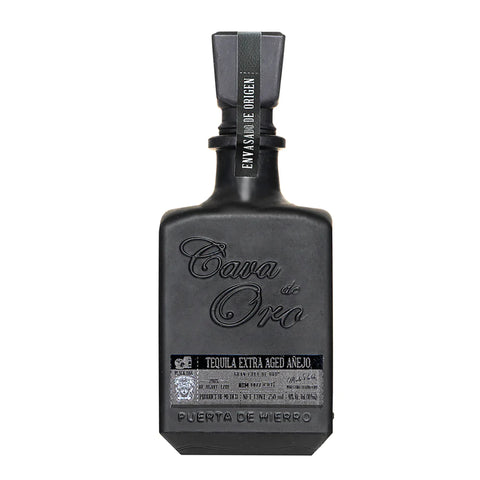 Cava de Oro Black Bottle Extra Aged Anejo Tequila 750ml