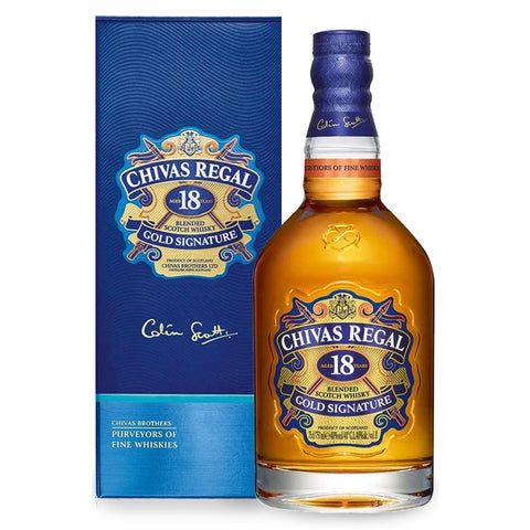 Chivas Regal Gold Signature 18 Year Old Blended Scotch Whisky 1Lt