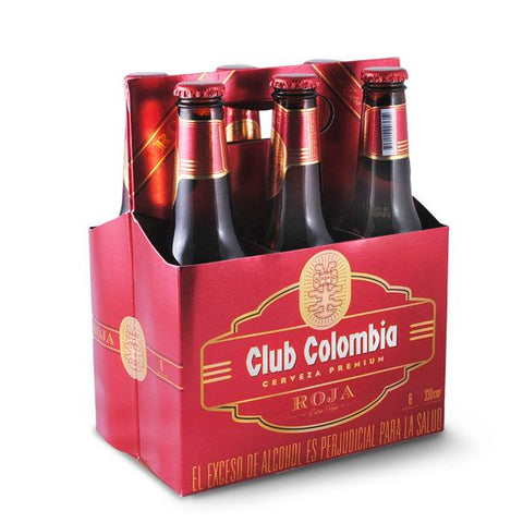 Club Colombia Roja Red Lager Beer Bottle 6-Pack