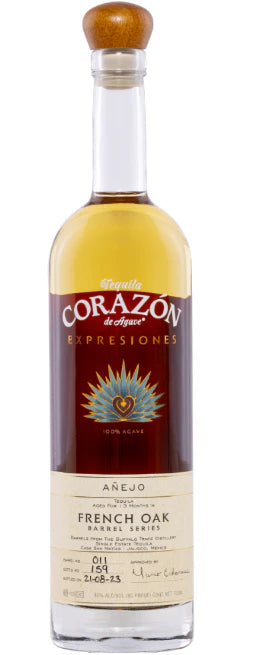 Corazon de Agave Expresiones French Oak Anejo Tequila 750ml
