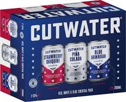 Cutwater Spirits Red White & Blue Cocktail Variety 12-Pack
