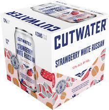 Cutwater Spirits Strawberry White Russian 4-Pack Can