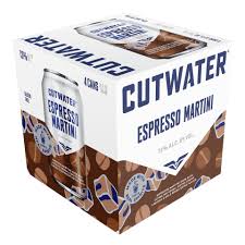 Cutwater Spirits Espresso Vodka Martini 4-Pack Can