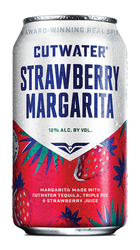 Cutwater Spirits Strawberry Margarita Can  12-Oz