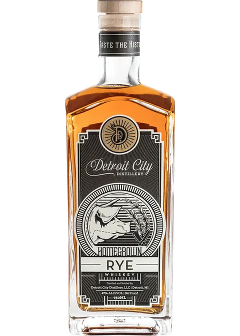 Detroit City Homegrown Rye Whiskey 750ml