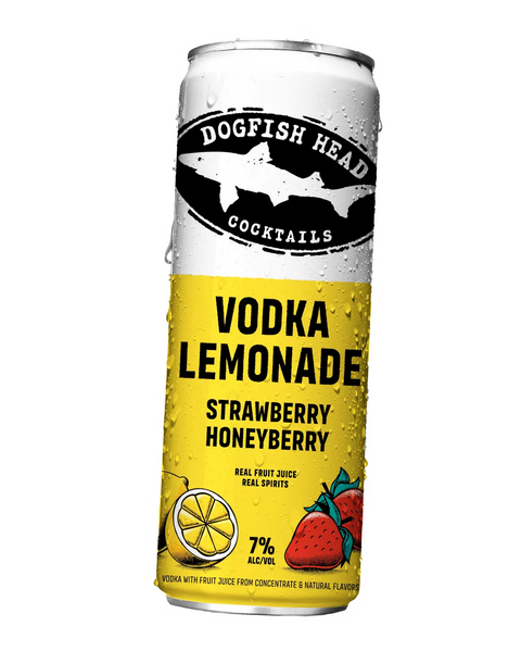 Dogfish Head Strawberry Honeyberry Vodka Lemonade Cocktail Can