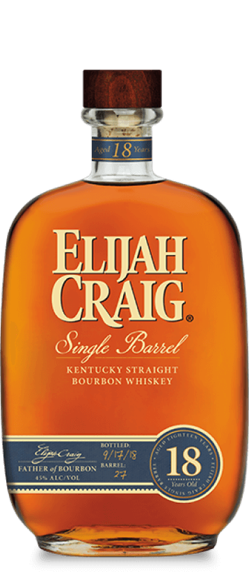 Elijah Craig 18 Year Old Single Barrel Straight Bourbon Whiskey 750ml