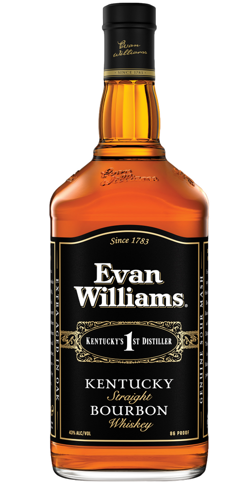 Evan Williams Black Label Kentucky Straight Bourbon Whiskey 1.75Lt