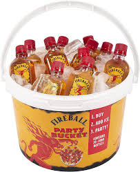 Fireball Cinnamon Whisky Party Bucket 50ml 20-Pack
