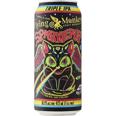 Flying Monkeys Craft Sparklepuff Triple India Pale Ale Beer 16-Oz Can 4-Pack