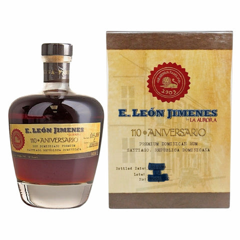 La Aurora E. Leon Jimenes 110 Aniversario Rum 750ml