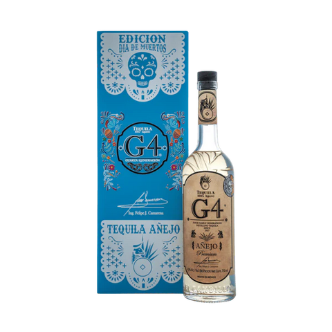 G4 Edicion Dia de Muertos Anejo Tequila Blue