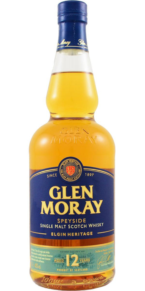 Glen Moray 12 Year Old Single Malt Scotch Whisky 750ml