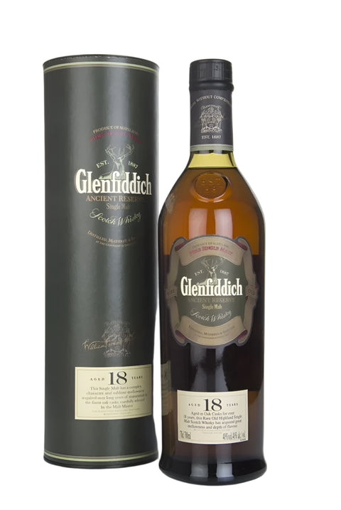 Glenfiddich 18 Year Old Ancient Reserve Single Malt Scotch Whisky 750ml