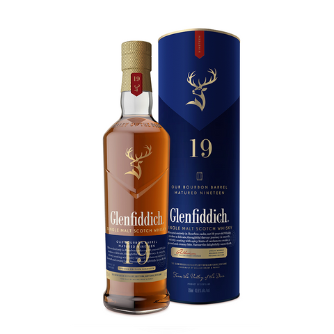 Glenfiddich Bourbon Cask Matured 19 Year Old Single Malt Scotch Whisky 750ml