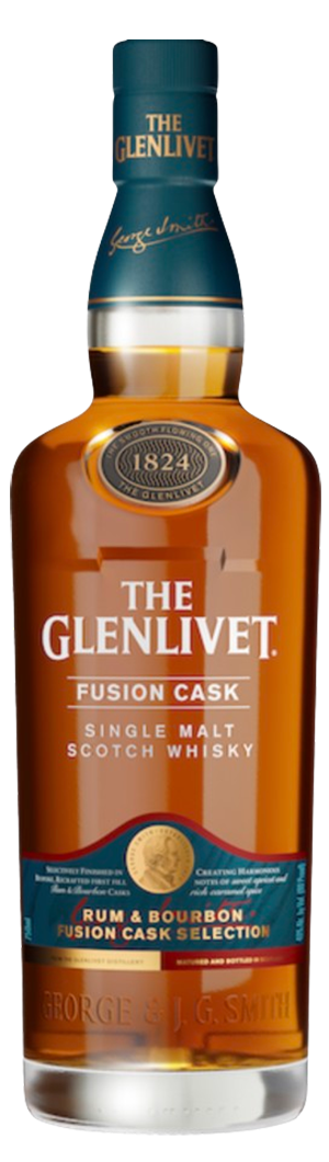 Glenlivet Fusion Cask Rum & Bourbon Cask Selection Single Malt Scotch Whisky 750ml