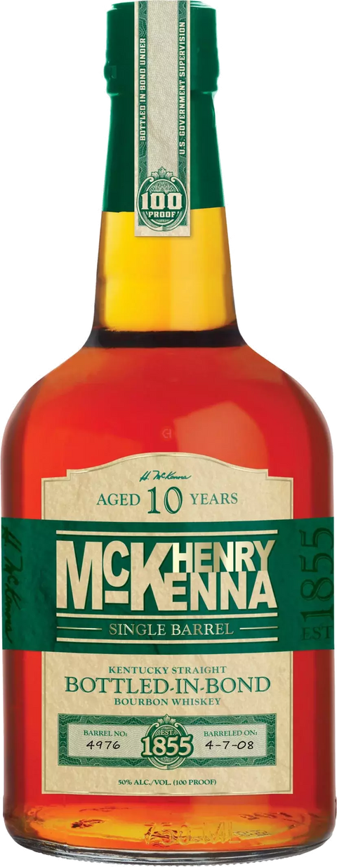 Henry McKenna Single Barrel 10 Year Old Bourbon Whiskey 750ml