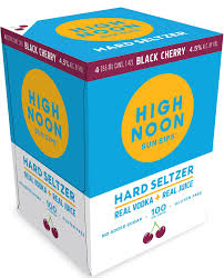 High Noon Black Cherry Vodka Seltzer 4-Pack Can