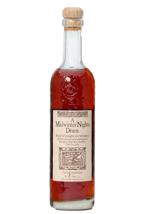 High West A Midwinter Night Dram Straight Rye Whiskey 750ml