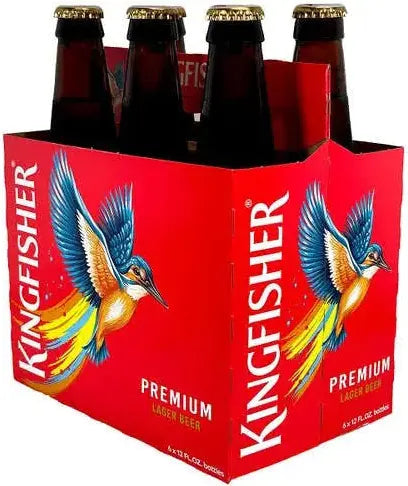 Kingfisher Premium Lager Beer Bottle 6-Pack