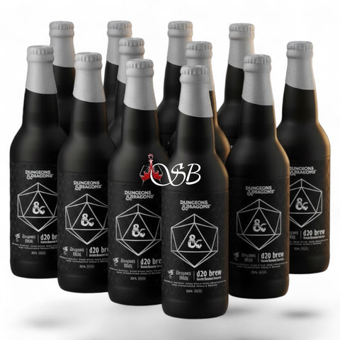 New Holland Brewing x Dungeons & Dragon's Dragon's Milk Origin d20 Brew Silver Dragon Edition Double Barrel Aged Stout Beer 22-Oz 12-Pack