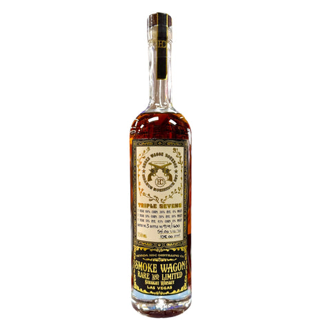 Smoke Wagon Triple Sevens Batch 3 Rare & Limited Straight Whiskey 750ml