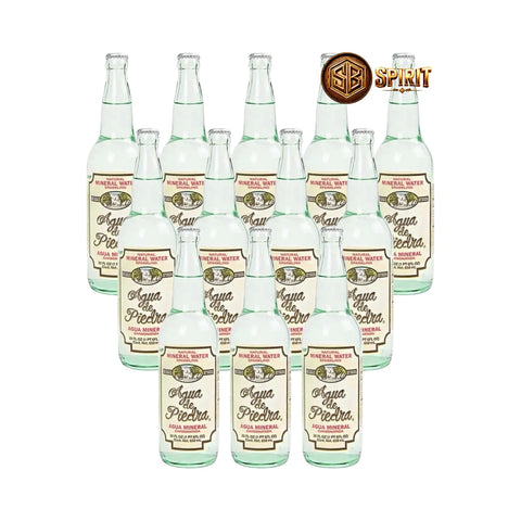 Agua de Piedra Non-Alcoholic Carbonated Mineral Water 22-Oz 12-Pack