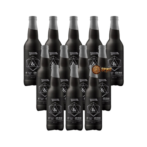 New Holland Brewing x Dungeons & Dragon's Dragon's Milk Origin d20 Brew Silver Dragon Edition Double Barrel Aged Stout Beer 22-Oz 12-Pack