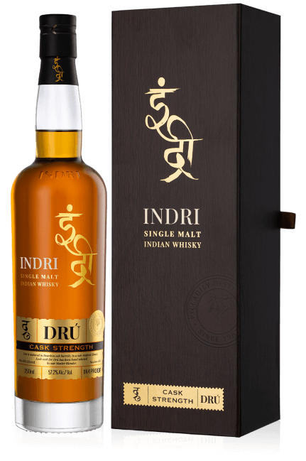 Indri Dru Cask Strength Single Malt Indian Whisky 750ml