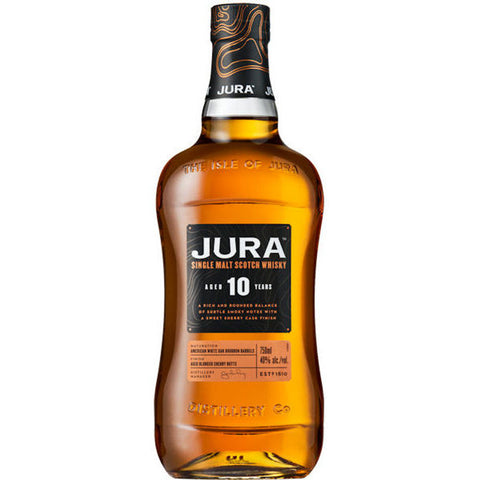 Isle of Jura Distillery 10 Year Old Single Malt Scotch Whisky 750ml