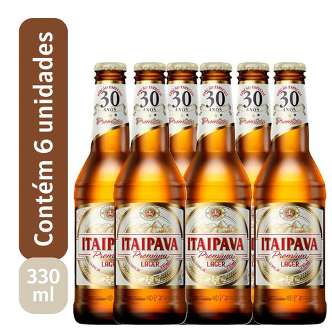 Itaipava Premium Beer 330ml Bottle 6-Pack