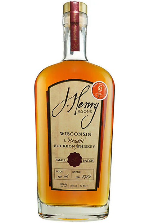 J. Henry & Sons Small Batch Wisconsin Straight Bourbon Whiskey 750ml