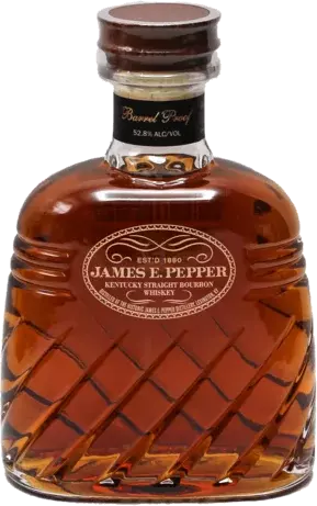 James E. Pepper Decanter Barrel Proof Straight Bourbon Whiskey 750ml