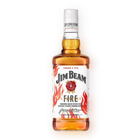 Jim Beam Kentucky Fire Infused With Cinnamon Straight Bourbon Whiskey 750ml