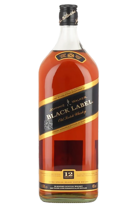 Johnnie Walker Black Label 12 Year Old Blended Scotch Whisky 1.75Lt