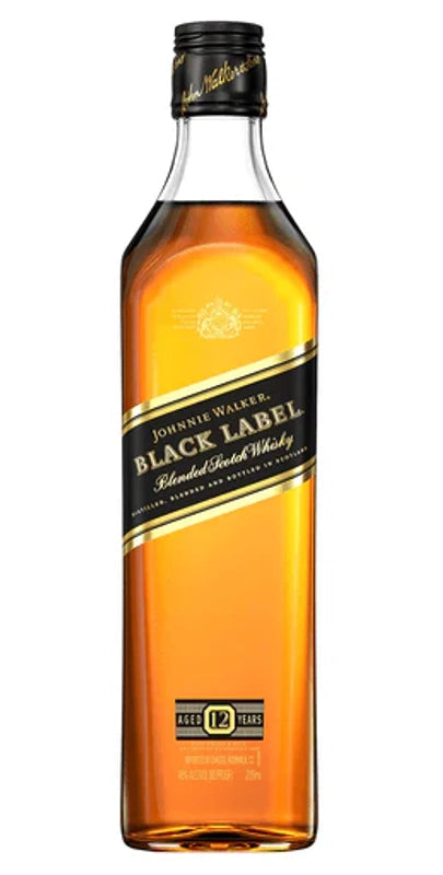 Johnnie Walker Black Label 12 Year Old Blended Scotch Whisky 200ml
