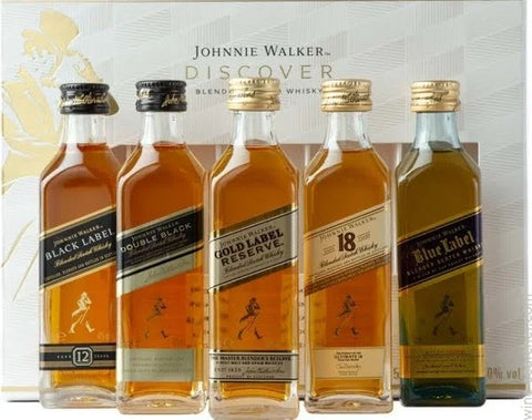 Johnnie Walker Discover Set Blended Scotch Whisky 50ml 5-Pack