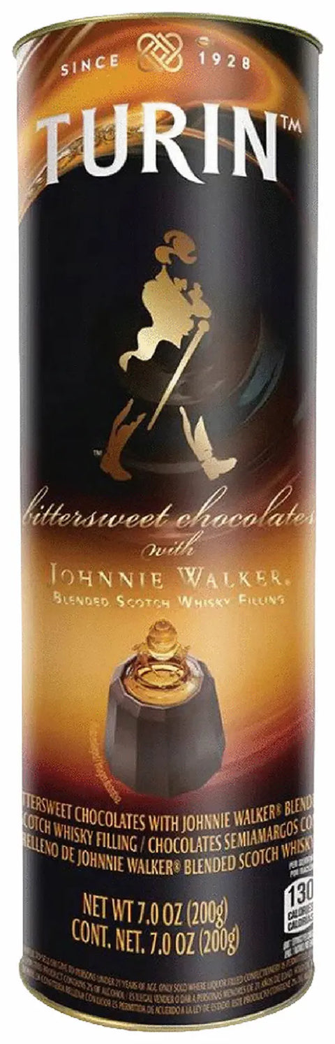 Johnnie Walker Whiskey Chocolate Tube 7-Oz