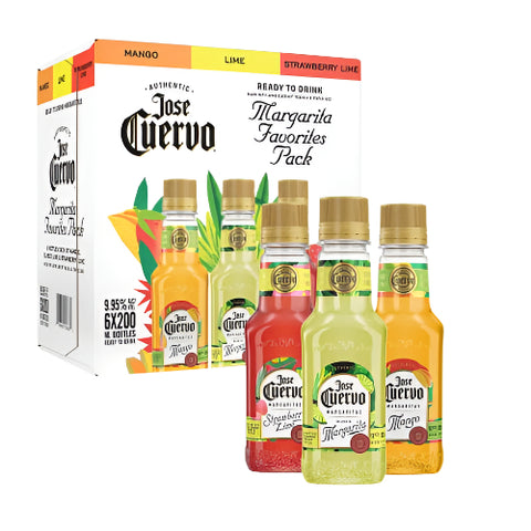 Jose Cuervo Authentic Mix Margarita 200ml Bottle 6-Pack