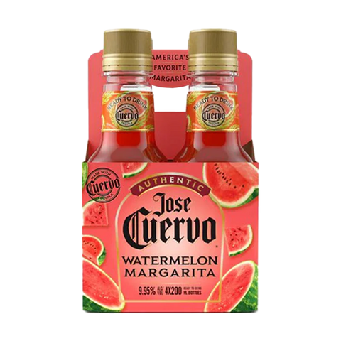 Jose Cuervo Authentic Watermelon Margaritas 200ml Bottle 4-Pack