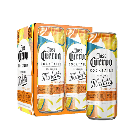 Jose Cuervo Muletta Sparkling Tequila Mule Cocktail 355ml Can 4-Pack