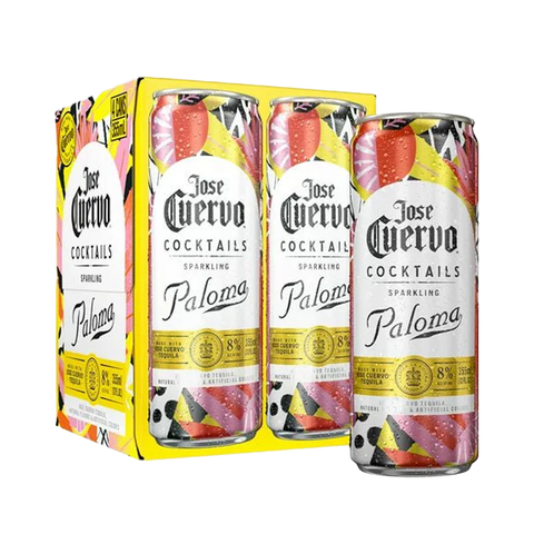 Jose Cuervo Sparkling Paloma Cocktail 355ml Can 4-Pack