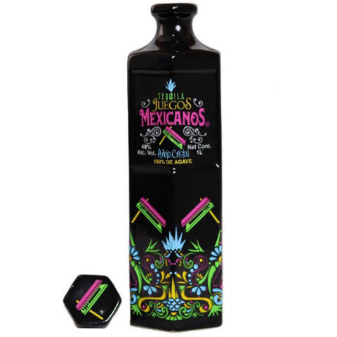 Juegos Mexicanos Anejo Cristal Tequila 1Lt