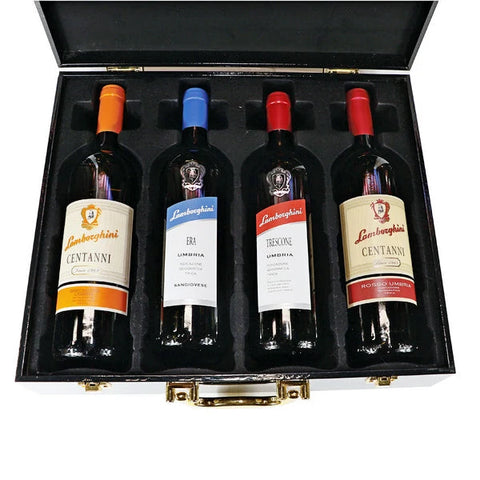 Lamborghini 68 Italia Wine Bundle Gift Set 750ml 4-Pack