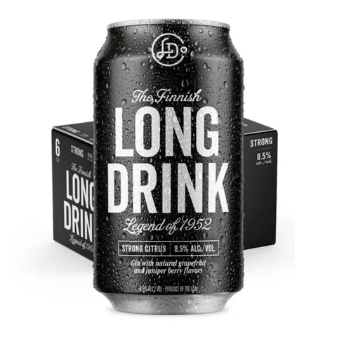 Long Drink Co. The Finnish Long Drink Strong Citrus Cocktail 6-Pack Can